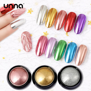 El mejor polvo de cromo con efecto de espejo de pigmento de uñas acrílicas para arte de uñas